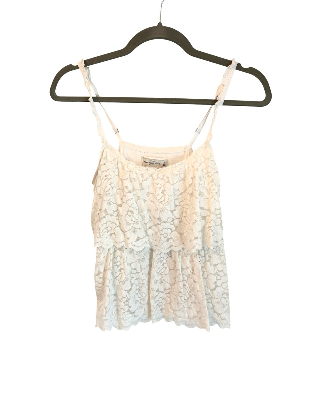 Abercrombie & Fitch White Lace Cami Top